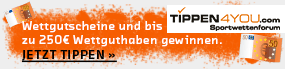 Pro Woche werden 100 € im Tippspiel verlost!